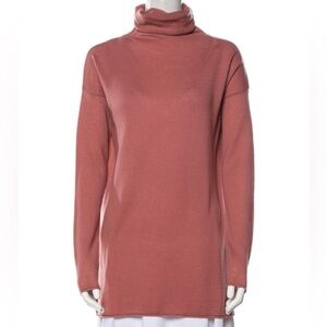 VINCE dusty rose cashmere/wool turtleneck sweater NWT size Small